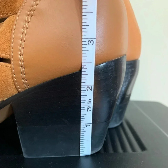 CHLOE Rylee Suede & leather ankle boots with buckles made in Italy size 37 US6.5 - Picture 6 of 12